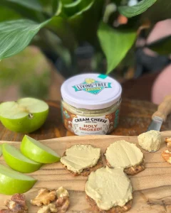 Living tree foods Holy Smoked! Dairy-Free Cream Cheese.