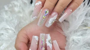 A photo of a nail client's finished nails.
